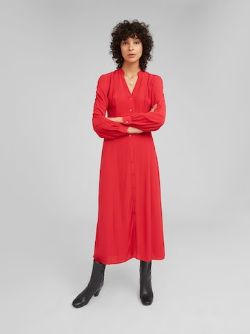 EDITED Shirt dress 'Leonetta' in Red: front