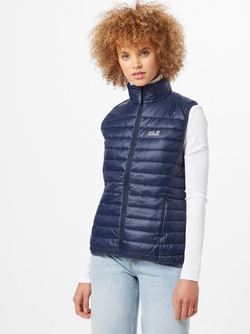 JACK WOLFSKIN Sports Vest in Blue: front