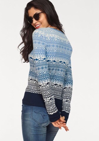 KangaROOS Jacquardpullover in Blau