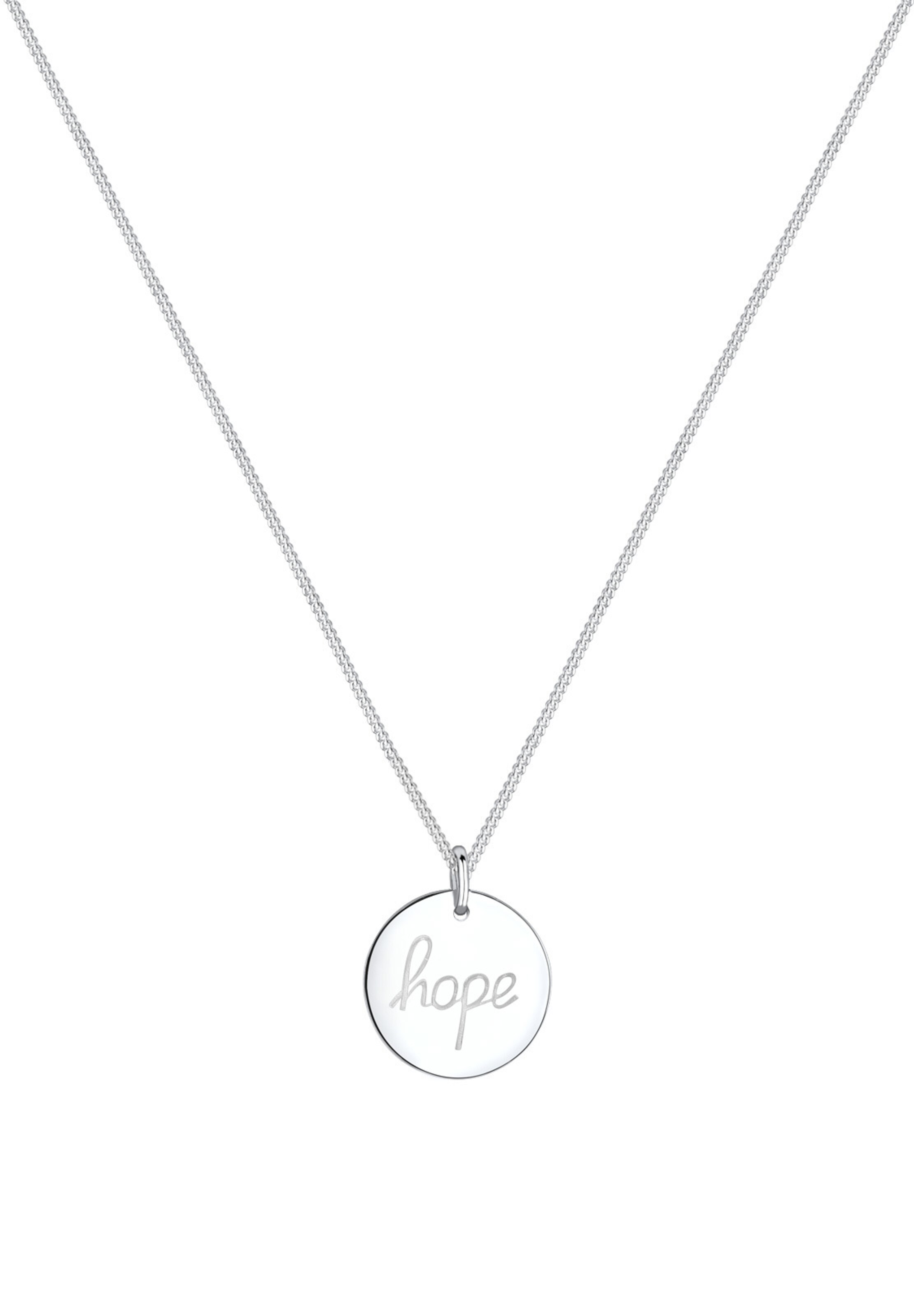 ELLI Ketting 'Hope' in Zilver