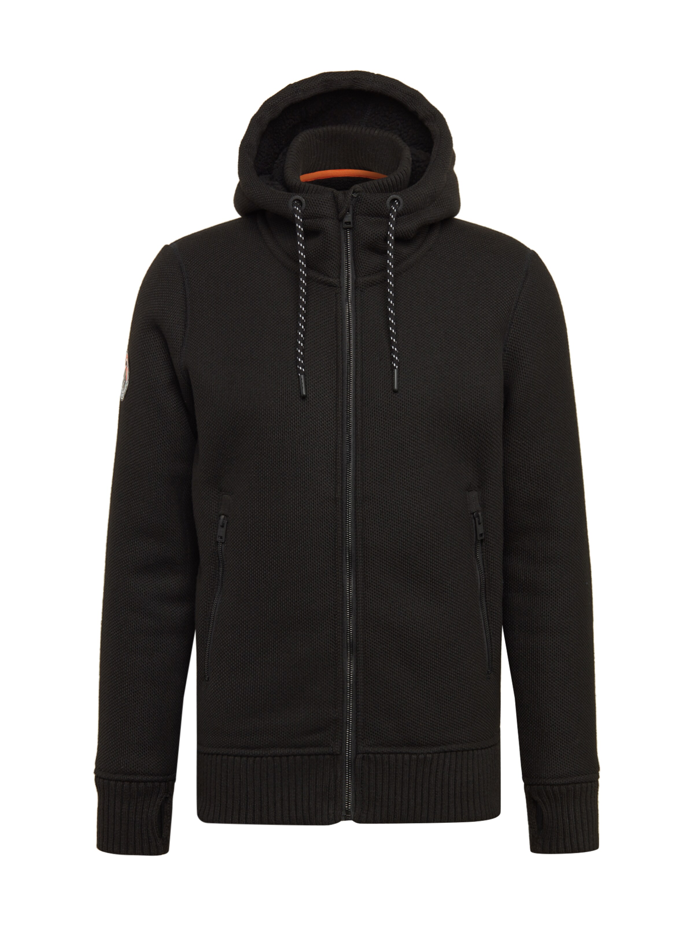 Superdry - Sweatvest 'BONDED' in de kleur Zwart