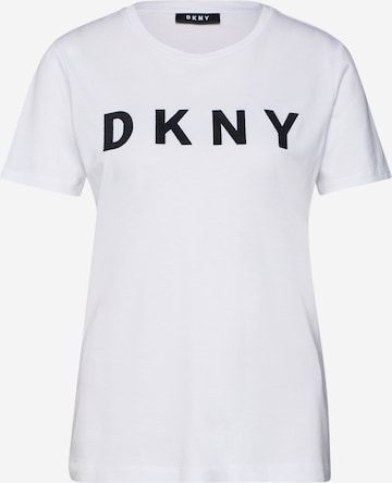 DKNY Μπλουζάκι 'FOUNDATION' σε λευκό: μπροστά