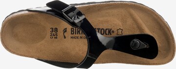 BIRKENSTOCK Ujjelválasztó-pántos szandál 'Gizeh' - fekete