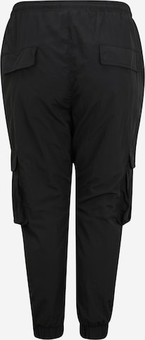 Urban Classics Tapered Cargo trousers in Black