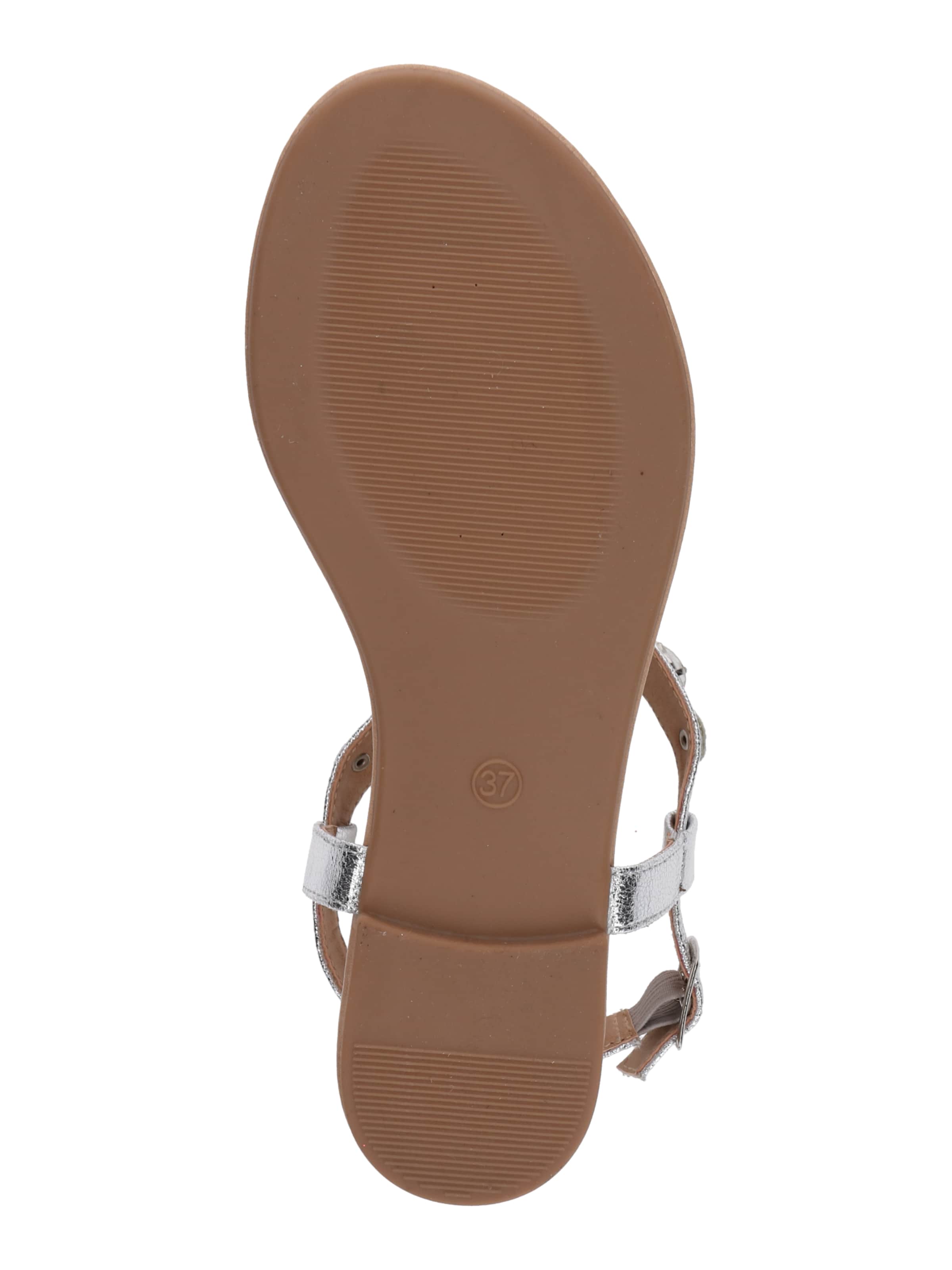 ABOUT YOU T-Bar Sandals 'Zazou' in Silver