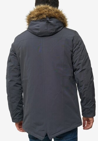 INDICODE JEANS Winter Parka 'Leicester' in Grey
