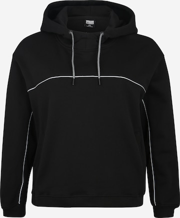 Urban Classics Sweatshirt in Black: front