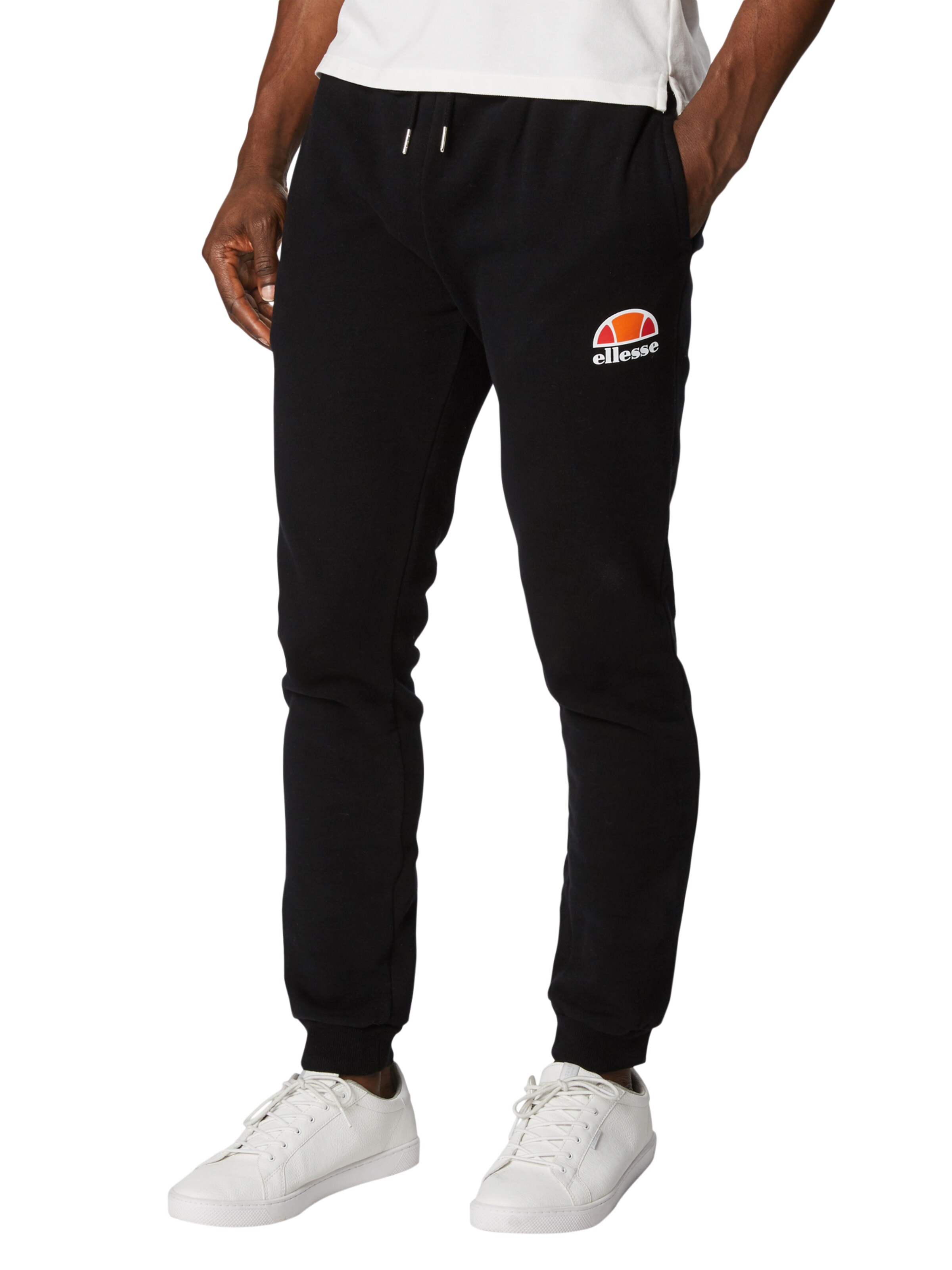 ELLESSE - Tapered Calças de desporto 'Ovest' em preto: frente
