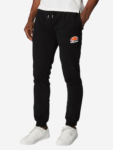 Effilé Pantalon de sport 'Ovest' ELLESSE en noir : devant