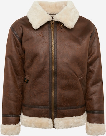 ALPHA INDUSTRIES - Chaqueta de invierno 'B3 FL' en marrón: frente