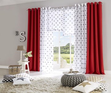 MY HOME Curtains & Drapes 'Solana' in Red