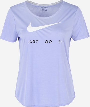 T-shirt fonctionnel NIKE en violet : devant