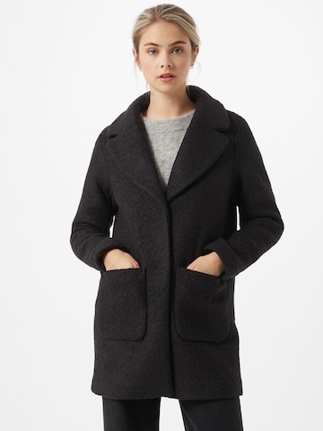 ICHI Between-Seasons Coat 'Stipa' in Black: front