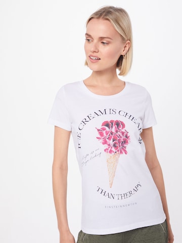 T-shirt 'Color Crean' EINSTEIN & NEWTON en blanc : devant