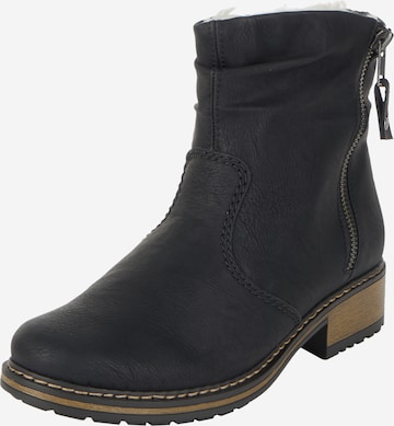 Boots Rieker en noir : devant