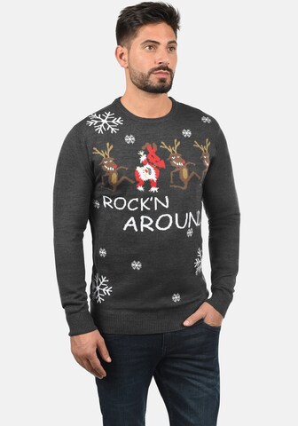 BLEND Sweater 'Rudolph' in Grey: front