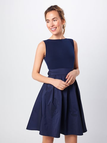 SWING Sukienka 'Microtaf' w kolorze niebieski: przód