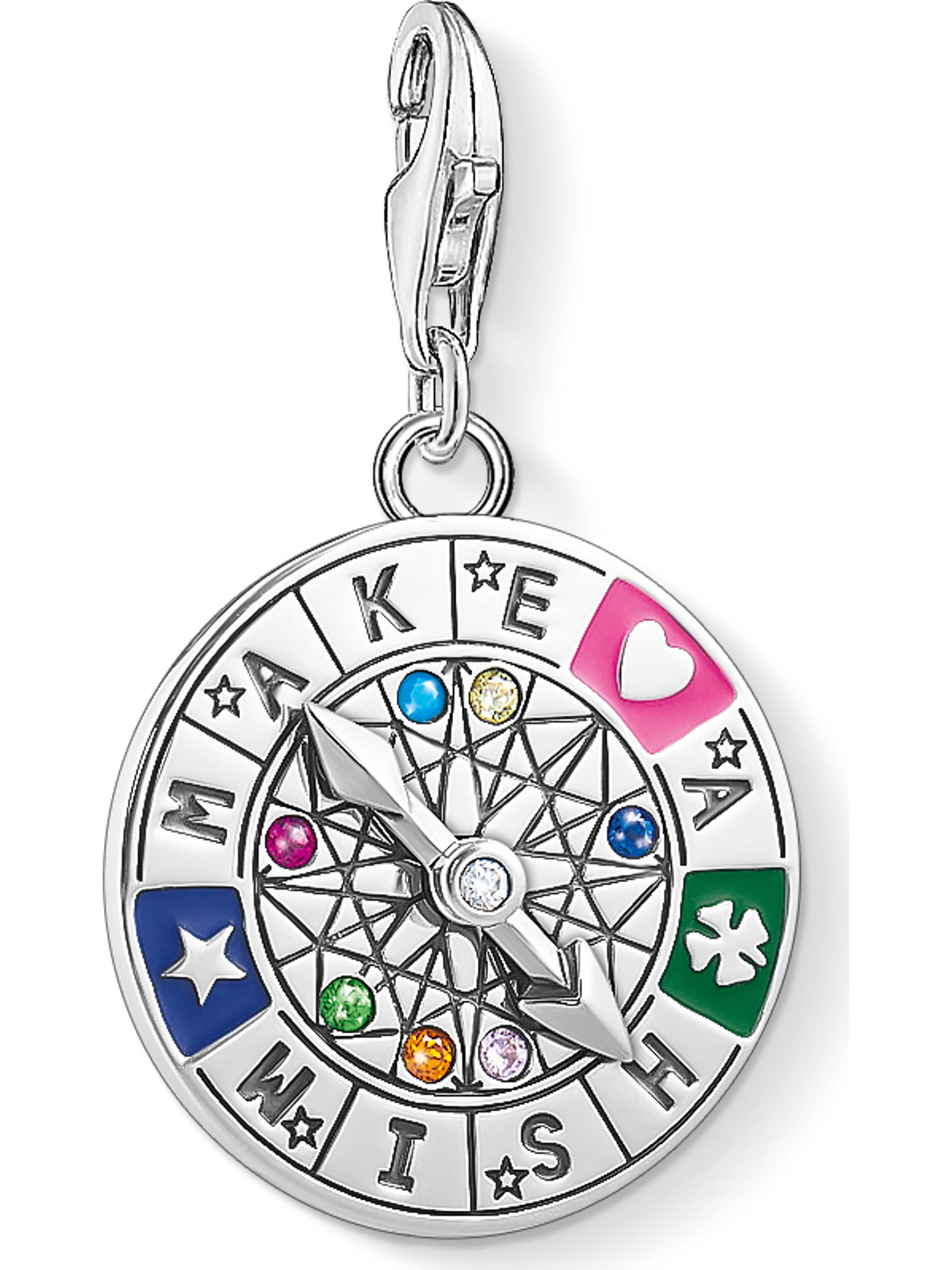 Thomas Sabo Pendant 'Schicksalsrad' in Silver: front