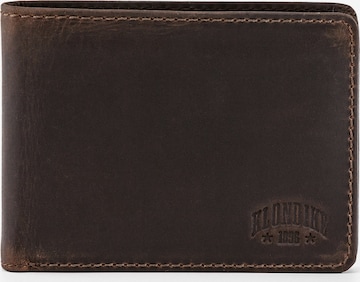 Portamonete 'Angus' di KLONDIKE 1896 in marrone: frontale