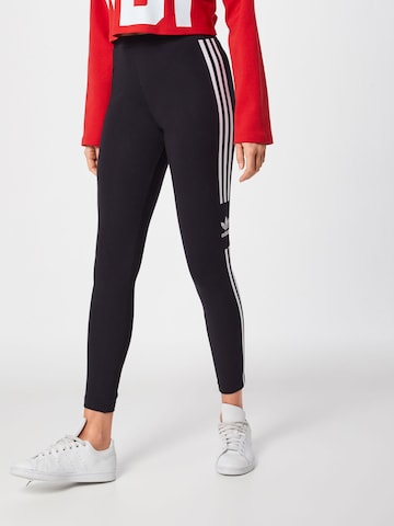 ADIDAS ORIGINALS Skinny Leggings 'Trefoil' i svart: framsida