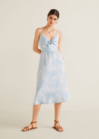 MANGO Summer dress 'palmeras' in Blue
