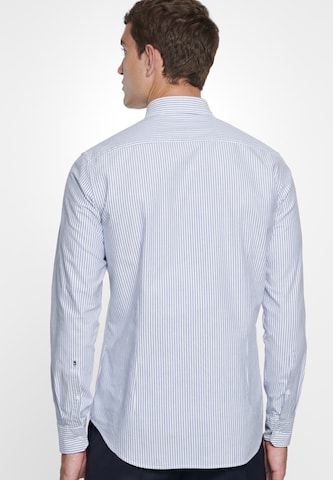 SEIDENSTICKER - Ajuste estrecho Camisa de negocios en azul