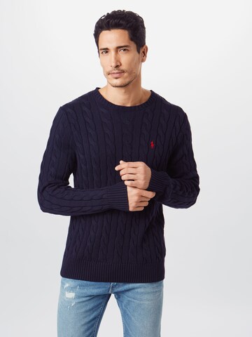 Polo Ralph Lauren Regular fit Sweater 'Driver' in Blue: front