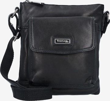 Greenland Nature Crossbody Bag in Black: front