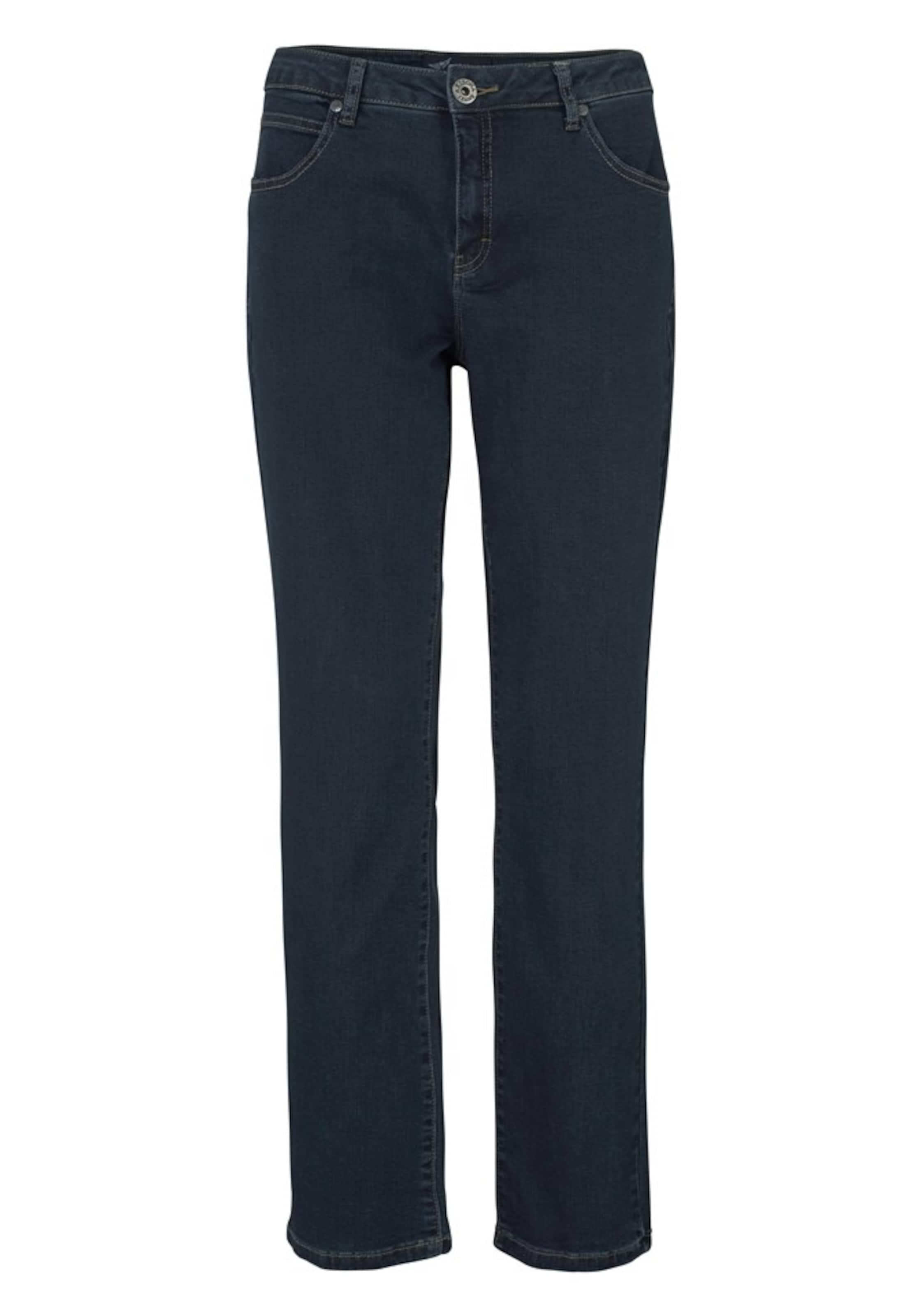 ARIZONA Regular 5-Pocket-Jeans 'Gerade-Form mit komfortabler Leibhöhe' in Schwarz: Vorderseite