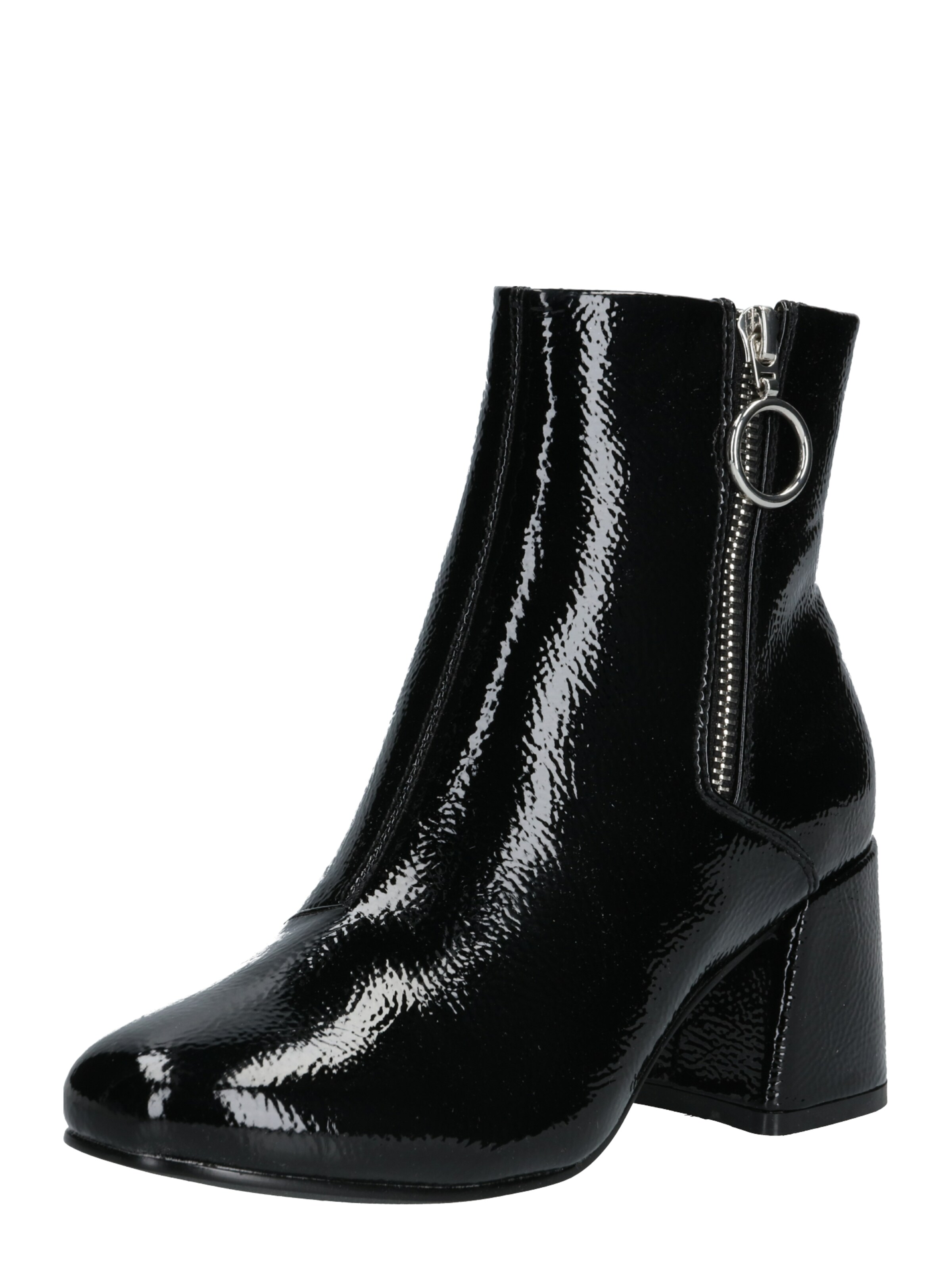 ONLY - Enkellaarsjes 'onlBIMBA HEELED ZIP BOOTIE' in de kleur Zwart