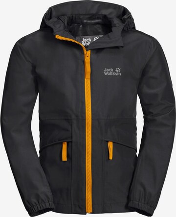 JACK WOLFSKIN Outdoorjacke 'Hidden Falls' in Schwarz: predná strana