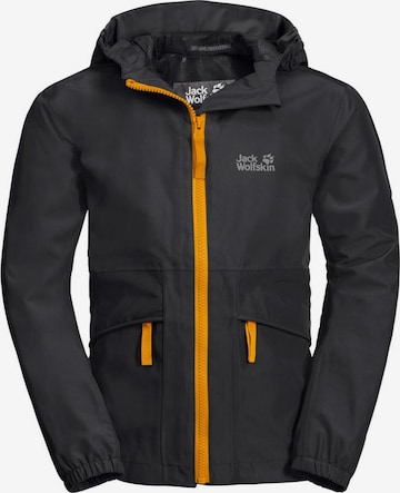 JACK WOLFSKIN Outdoor jacket 'Hidden Falls' in Black: front