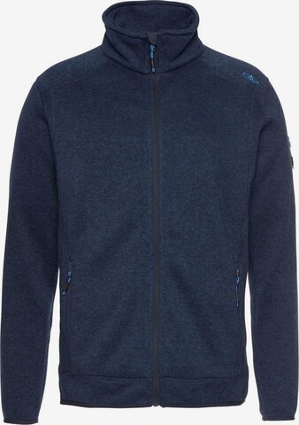 CMP Regular Fit Strickfleecejacke in Blau: predná strana