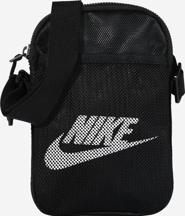 Sac à bandoulière 'Heritage' Nike Sportswear en noir : devant