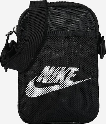 Nike Sportswear Чанта за през рамо тип преметка 'Heritage' в черно: отпред