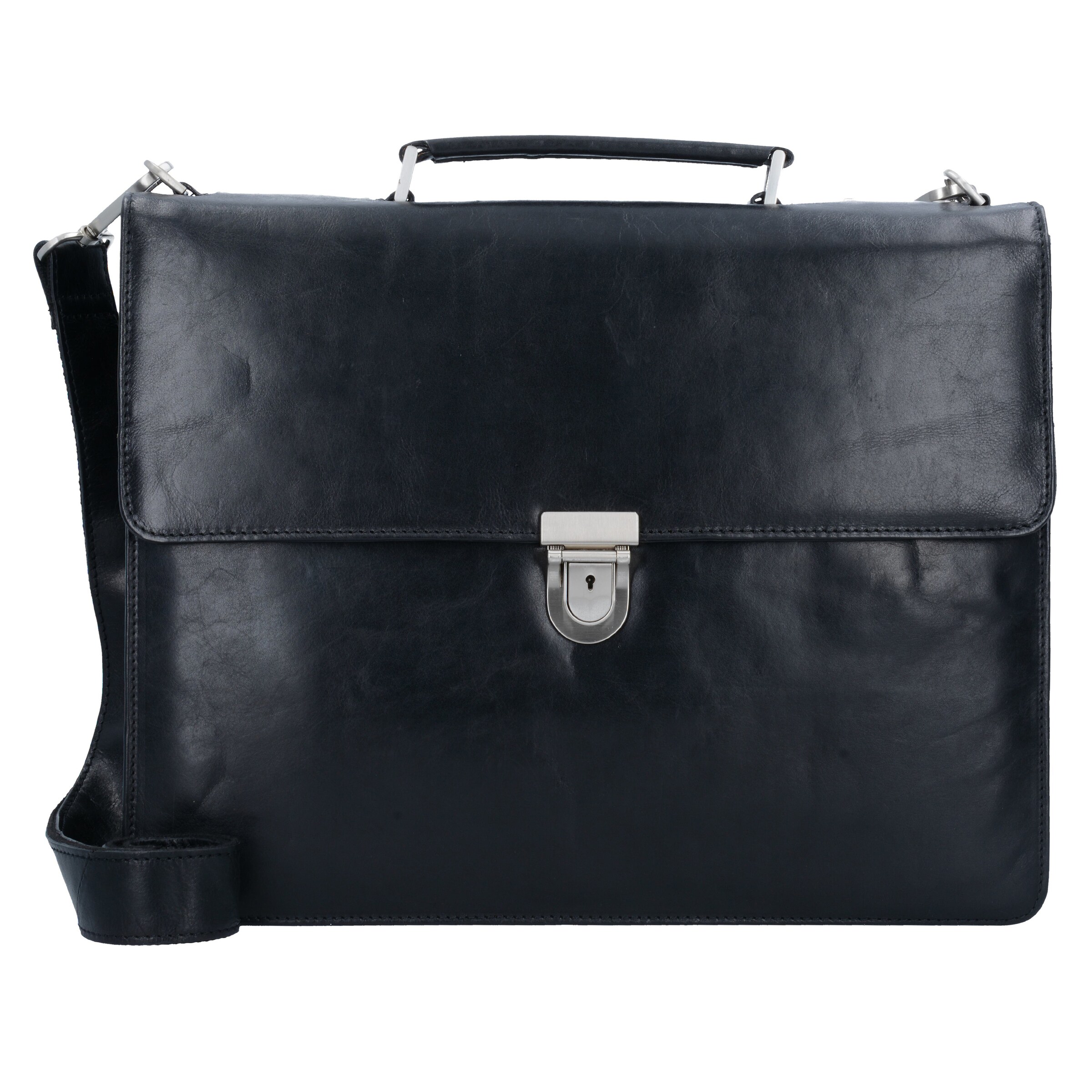 Borsa portadocumenti 'Cambridge' di LEONHARD HEYDEN in nero: frontale