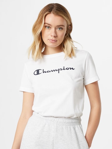 Champion Authentic Athletic Apparel Μπλουζάκι σε λευκό: μπροστά