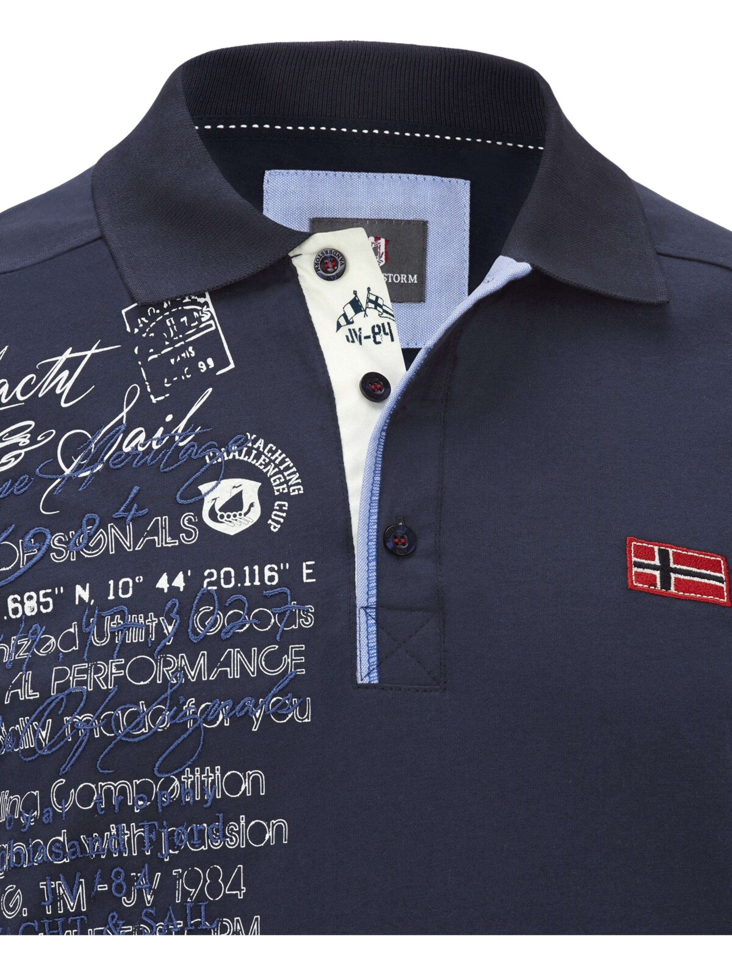 Jan Vanderstorm Poloshirt 'Jano' in Blau