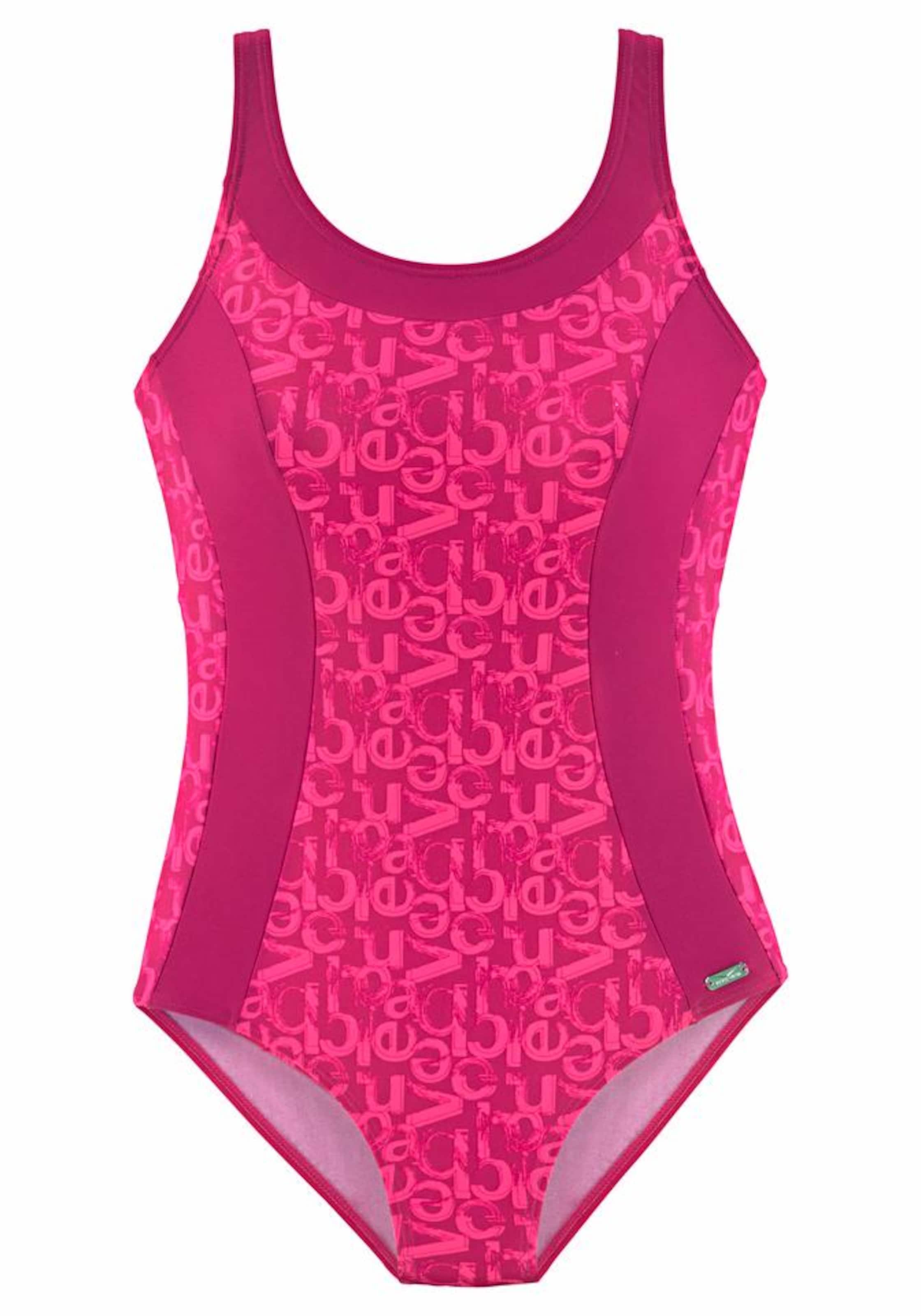 Bustier Maillot de bain modelant 'Karibik' VENICE BEACH en rose : devant