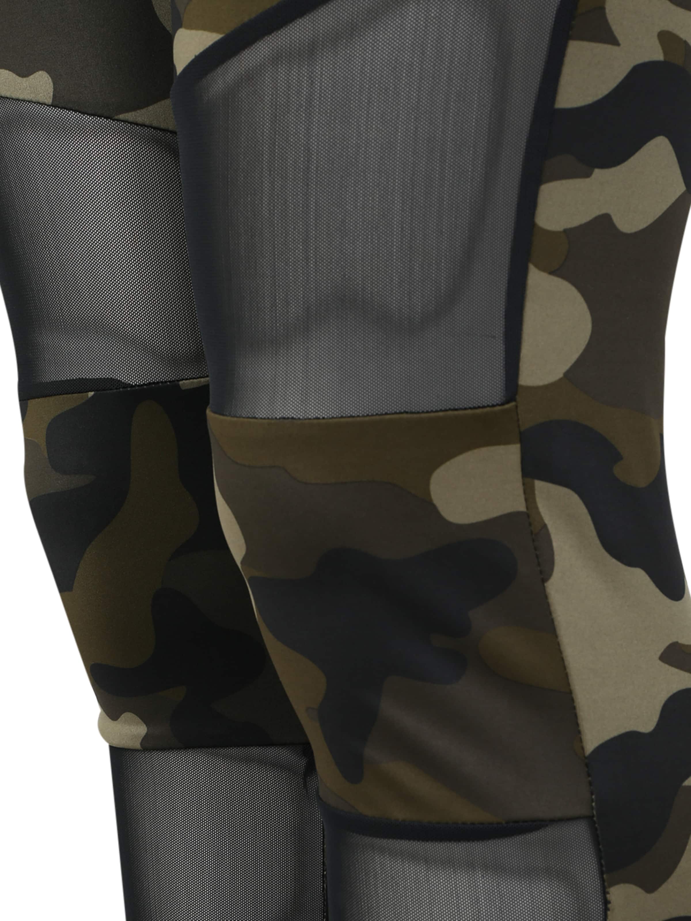 Urban Classics Skinny Leggings i grön