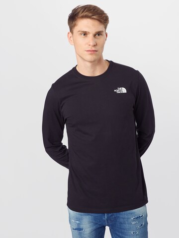 THE NORTH FACE Regular fit Shirt 'Red Box' in Zwart: voorkant