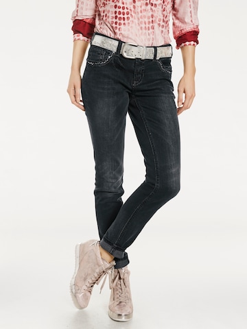 heine Slimfit Jeans i sort: forside