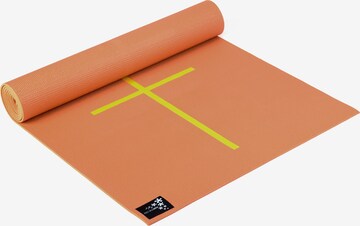 YOGISTAR.COM Yogamatte 'Plus Alignment' in Orange: predná strana