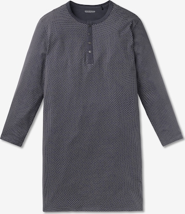 SCHIESSER Long Pajamas 'Ebony' in Grey: front