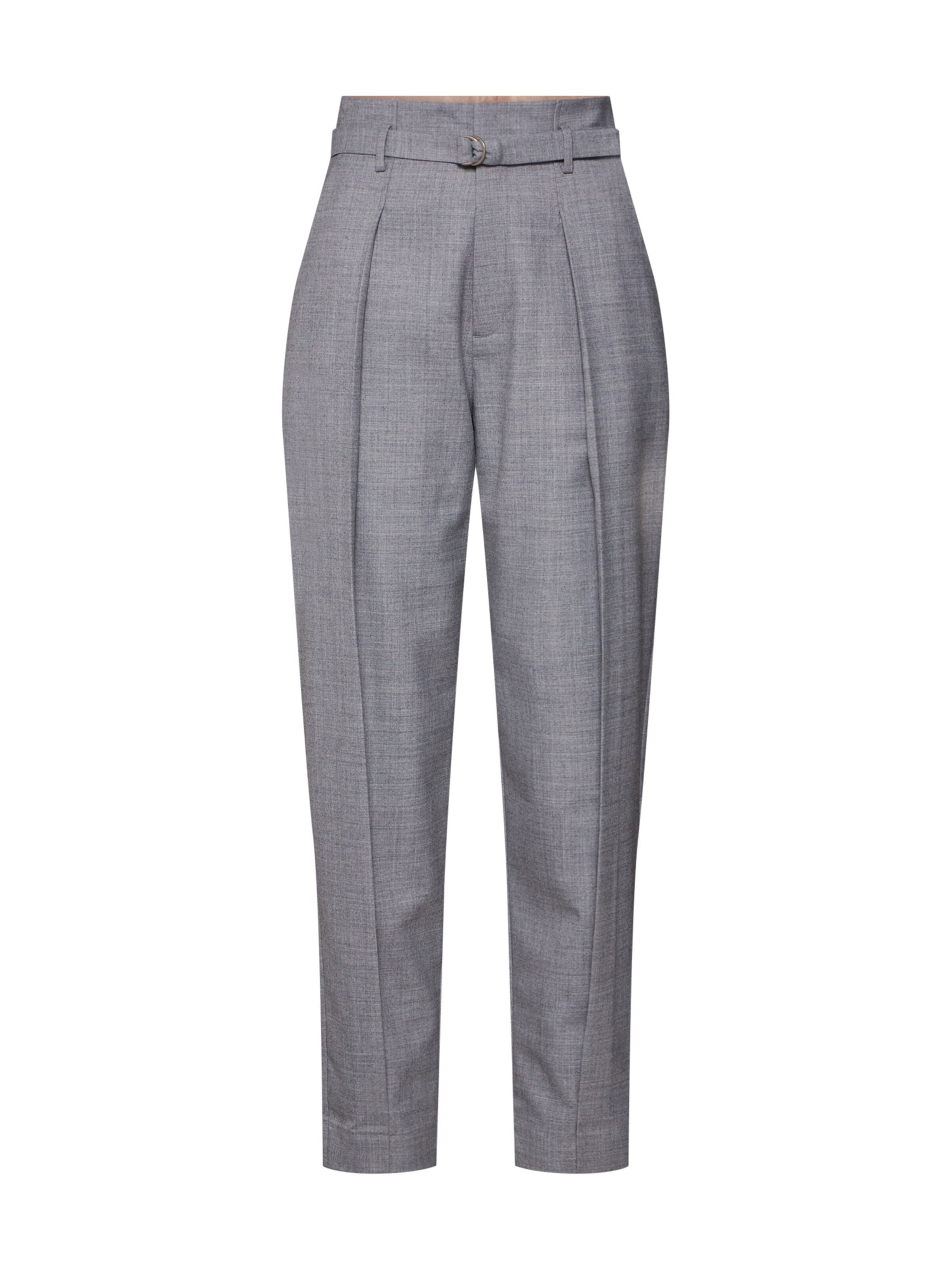 POSTYR - Bandplooibroek 'Possophie Pants' in de kleur Grijs