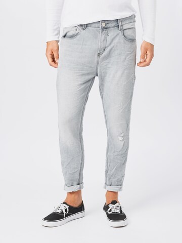 Hailys Men - Slimfit Vaquero 'Jonas' en gris: frente