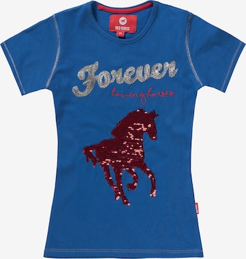 RED HORSE Shirt in Blue: front