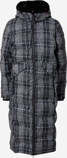 KILLTEC Pitkä takki ulkoiluun 'Vogar' värissä antrasiitti / valkoinen, Tuotenäkymä