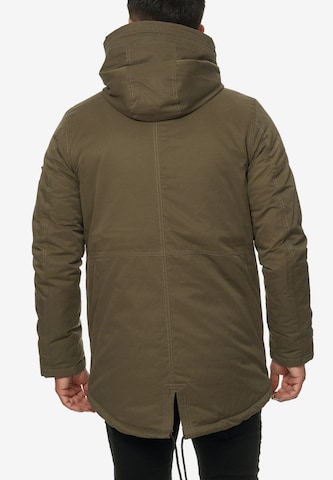 INDICODE JEANS Winter Parka 'Loaf ' in Green