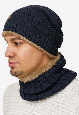 INDICODE JEANS Beanie 'Siracusa Hoddie' in Blue